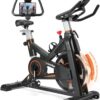 Exercise Bike, WENOKER Indoor Cycling Bike/Brake Pad Stationary Bike for Home, Indoor Bike with Silent Belt Drive, Heavy Flywheel, Comfortable Seat Cushion and Upgraded LCD Monitor