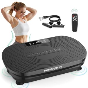 FEIERDUN Vibration Plate Exercise Machine, Vibration Plate for Lymphatic Drainage, Power Plate Vibration Platform for Weight Loss, Toning & Wellness