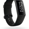 Fitbit Charge 4 Fitness and Activity Tracker with Built-in GPS, Heart Rate, Sleep & Swim Tracking, Black/Black, One Size (S & L Bands Included) (Renewed)