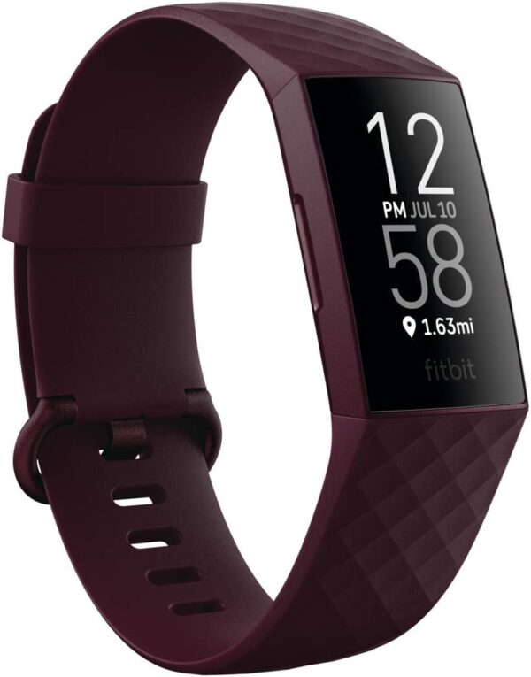 Fitbit Charge 4 Fitness Tracker, Rosewood/Rosewood