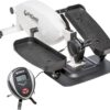 FitDesk Under Desk Bike Pedal Machine with Magnetic Resistance for Quiet, Fluid Motion - Adjustable Tension with Digital Performance Meter