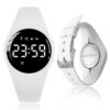 Fitness Pedometer Watch Without App, 20-Day Battery Life Rechargeable Watch, IP68 Waterproof Digital Watch with Alarm Clock Timer Steps/Distance/Calories Counter for Women &...