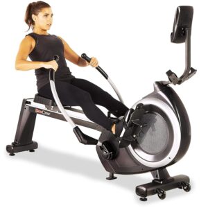 FITNESS REALITY 4000MR Magnetic Rower Rowing Machine with 15 Workout Programs