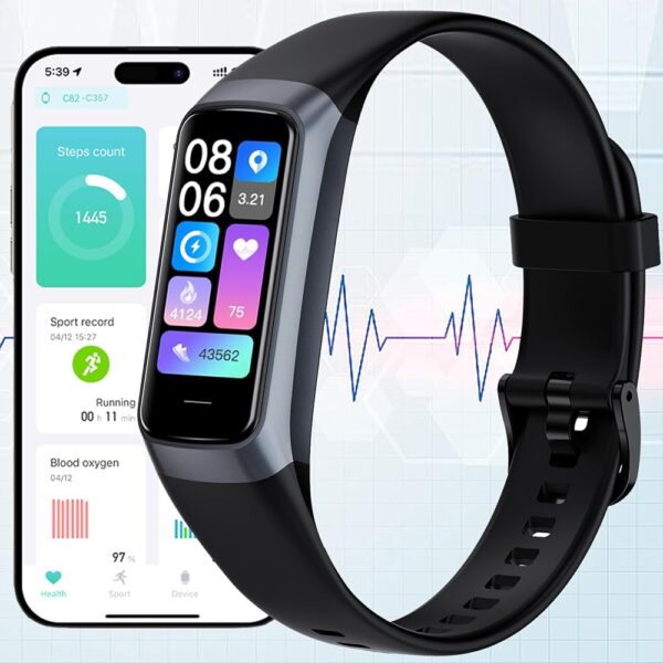 Fitness Tracker Watch, Smart Watch with Blood Pressure Heart Rate Sleep IP67 Waterproof Health Watch Fitness Activity Tracker Watch Step Calorie Counter Pedometer Watch for Men...