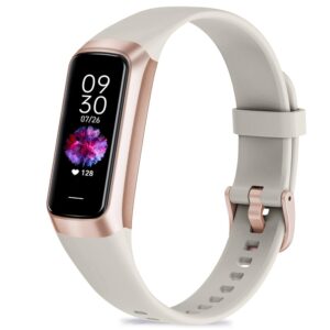 Fitness Tracker with 24/7 Heart Rate, Blood Oxygen Blood Pressure Sleep Monitor, Activity Trackers 5 ATM Waterproof,Step Calorie Counter Pedometer Health Smart Watch for Women Men