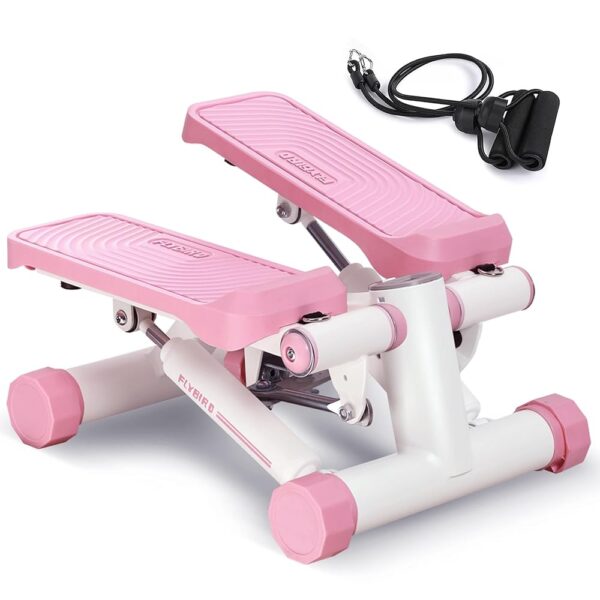 FLYBIRD Stepper for Exercise, Stair Stepper with Resistance Bands, Portable Mini Stepper with 330LB Loading Capacity, Adjustable Stride Height for Low-Impact Cardio Suitable for...