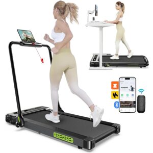 Foldable Treadmill, Walking Pad Under Desk Treadmills for Home and Office, 3 in 1 Portable Treadmill 2.5HP Folding Treadmill 300 lbs Capacity