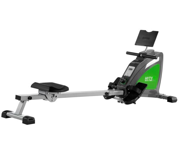 Folding Magnetic Rowing Machine, Magnetic Rower Machine for Home with 48" Slide Rail, 8 Levels of Quiet Resistance, Bluetooth LCD Monitor and Tablet Holder & Comfortable Seat...