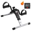 Folding Pedal Exerciser, Mini Exercise Bike Under Desk Bike Foot Pedal Exerciser, Foot Hand Cycle Portable Peddler Machine Bicycle Exerciser Arm Leg Exerciser While Sitting