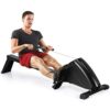 Folding Rowing Machines for Home Use, Magnetic Rower, Rowing Machines for Home Use 10 Level Adjustable Magnetic Resistance with LCD Monitor,330lbs MAX