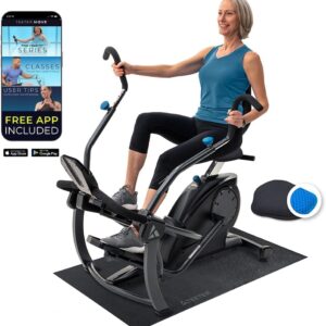 FreeStep Recumbent Cross Trainer Stepper, Zero-Impact Exercise Bike Alternative w/Patented Physical Therapy Stride, Up to 350lb, Free App w/Trainer Workouts