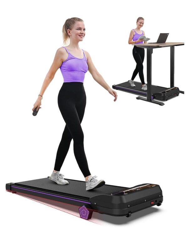 FYC Under Desk Treadmill Walking Pad with Incline, 2.5HP Electric Treadmill for Home with Bluetooth/LED Display, 265LB Weight Capacity Compact Running Walking Jogging Machine...
