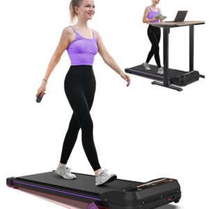 FYC Under Desk Treadmill Walking Pad with Incline, 2.5HP Electric Treadmill for Home with Bluetooth/LED Display, 265LB Weight Capacity Compact Running Walking Jogging Machine...