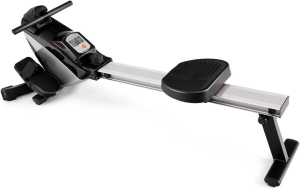 Goplus Folding Rowing Machine,Magnetic Rower with Adjustable Resistance and LCD Display, Exercise Cardio Fitness Equipment for Home Use
