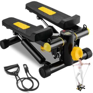 GuuG Stepper for Exercise at Home :Mini Stair Stepper for Home with Resistance Bands Stepper Exercise Machine