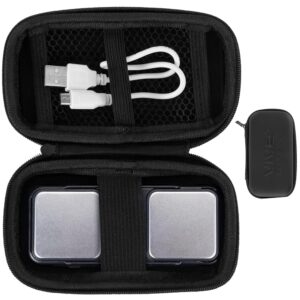 Hard Travel Case for ECG (Black) - Heart Monitor Case for Kardia Mobile 6L & EKG - Cardicac Mobil Device Carrier - Waterproof Protective Cover for EKG Lightweight, Portable,...
