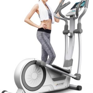 HARISON Elliptical Machine for Home 350 LBS Capacity, Magnetic Elliptical Exercise Machine with 16-Level Resistance Control, Elliptical Trainer with 21IN Stride