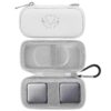 Heart Rate Monitor Case KardiaMobile EKG Monitor 1L 6L with Pill Case, Portable Hard EVA Kardia Mobile Heart Monitor Case with Climbing Clip, White Protective Organizer Case