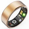 HitTopss Smart Ring, Fitness Tracking Smart Ring with Calories/Heart Rate/Blood Oxygen/Sleep Monitoring, IP68 Waterproof, No APP Subscription, Compatible with iOS/Android (Gold,...