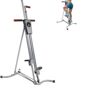 Home Climber Machine, Vertical Full Body Workout Fitness Climber Climbing Cardio Exercise Machine, Steel Frame Heavy Duty Vertical Climber Fitness Climbing Cardio Machine Home...