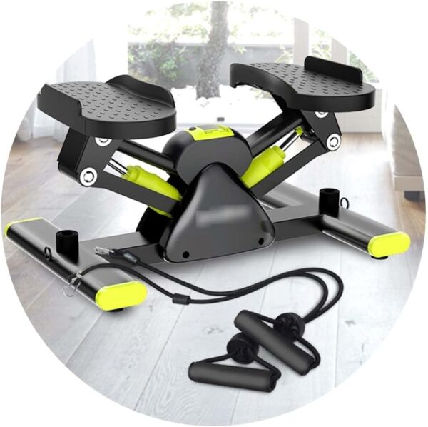 Household Silent Stepper in-situ Mountaineering Pedal Machine Stepping On Stovepipe Small Fitness Equipment (Color : Green, Size : 50 * 32 * 22cm)