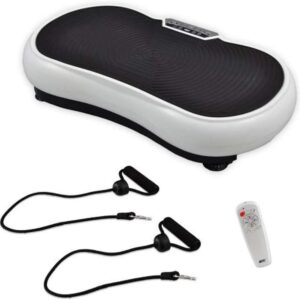 Hurtle Fitness Vibration Platform Workout Machine | Exercise Equipment For Home | Lymphatic Drainage |Weight Loss Fat Burner & Toning for Women & Men Includes Remote Control & 2...