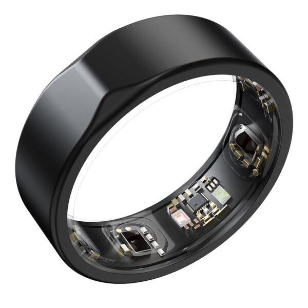 JCRing Smart Ring Sleep Tracker, Fitness Tracking Wearable, Accurate Monitoring of Pedometer, Heart, Temperature, Titanium with Charging Case, APP for iOS & Android (10)