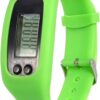 jojofuny 1pc Pedometer Watches Fitness Watch Silicone Slap Bracelet Green Running Step Exercise Watch Silicone Bracelet Calorie Wristband for Walking Steps Counter Sports Watch...