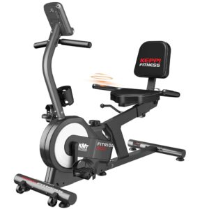KeppiFitness Recumbent Exercise Bike, Recumbent Bike for Adults with Magnetic Resistance, Exercise Bike for Home 380LB Capacity, Cardio Stationary Bikes for Seniors with Pulse...