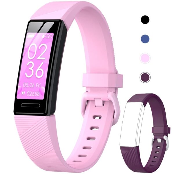 Kids Fitness Tracker Watch for Boys Girls Age 5-16, Waterproof Fitness Watch with Sleep Tracking, Calorie Counter, 11 Sport Modes Tracker and More - Kids Watch with Replaceable...
