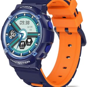 Kids Smart Watch, Waterproof Kids Fitness Tracker Watch with 26 Sports Modes, Pedometer, Heart Rate Monitor, Alarm Clock, Sleep Tracking for Girls Boys Ages 6+