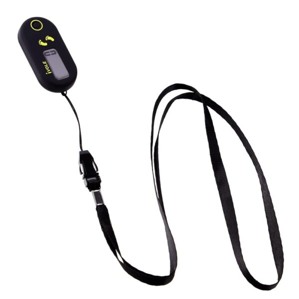 Kisangel 3D Step Counter Mini Digital Counter Simple LED Walking Pedometer Clip on E Clips Pocket Pedometer for Men Women Fitness Exercise (Black)