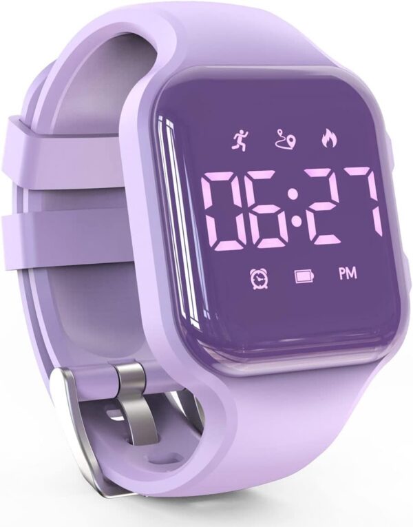 LED Kids Multifunction Steps Counting Watch, Digital Watch, Non-Bluetooth Pedometer Watch, Stopwatch, Alarm Clock, Calories for Women Children Girls Boys