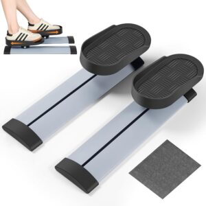 Leg Exerciser While Sitting for Seniors,Knee & Shoulder Exerciser for Home Office with Non-Slip Mat, Adaptable for Under Desk Arm& Leg Pedal Exerciser with Resistance, Low...