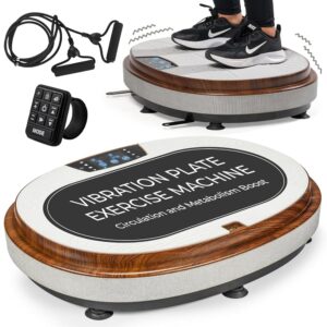 LifePro RelaxaVibe Vibration Plate Exercise Machine - Vibration Platform for Circulation & Metabolism Boost - Elegant Living-Room Vibration Machine - Whole Body Vibration Plate...