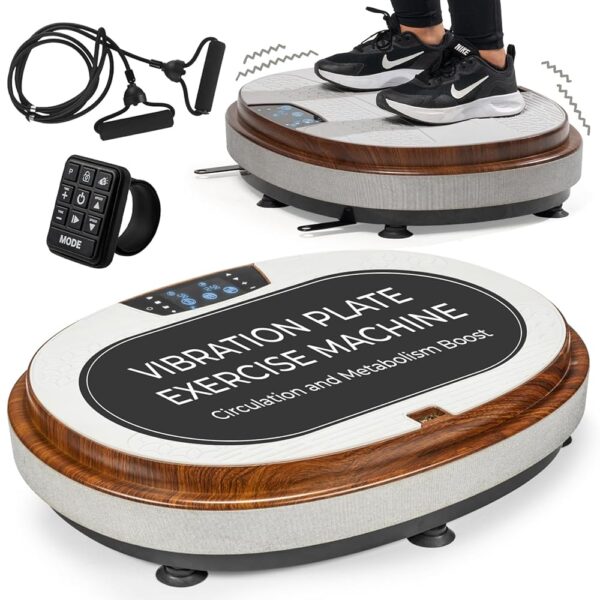 LifePro RelaxaVibe Vibration Plate Exercise Machine - Vibration Platform for Circulation & Metabolism Boost - Elegant Living-Room Vibration Machine - Whole Body Vibration Plate...