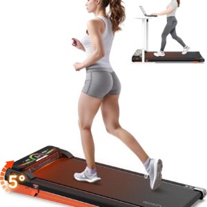 Lysole Walking Pad Treadmill with Incline,Treadmills for Home and Office,340 Lb Capacity,4 in 1 Portable Under Desk Treadmill with Remote Control,Large LED Display
