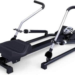 MaGiLL Home Rowing Machine Household Hydraulic Multi-Function Rowing Machine, Adjustable Fitness Rowing Machine, Rotation Fitness Exercise Equipment