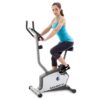 Marcy Stationary Exercise Indoor Bicycle with 8 Magnetic Resistance Levels
