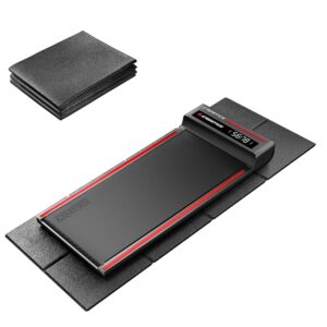 Mat Compatible with Walking Pad Treadmill, Under Desk Treadmill Mat, Foldable, Mat for Hardwood Floors, Protector for Small Mini Treadmill, Waterproof & Anti-Slip, 6mm Thick
