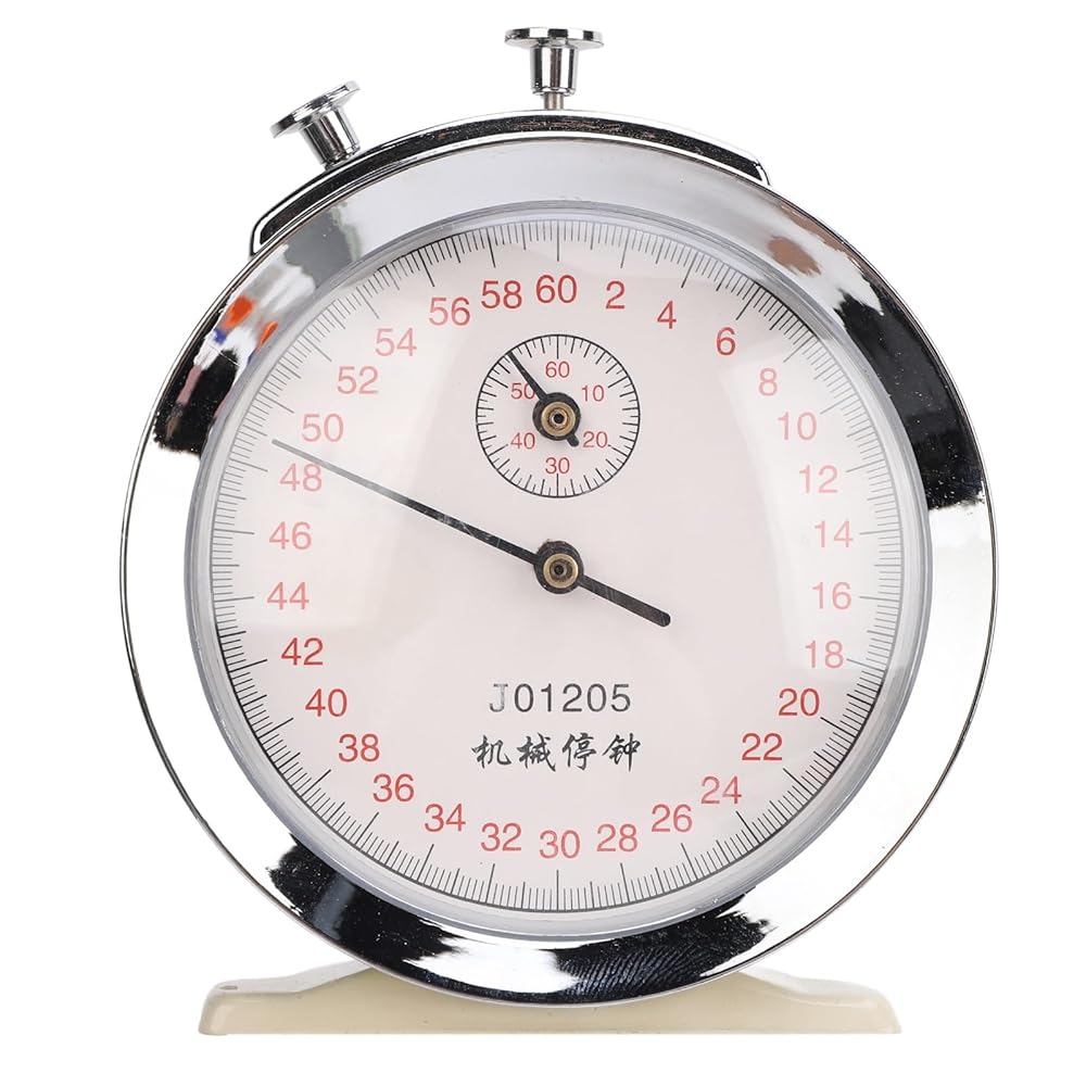 Mechanical Stopwatch, 60 Second Mechanical Stopwatch with 0.2s Scale Value Design Large Dial Display with Compact Design for Running, Stopwatches Mechanical Stopwatch, 60 Second Mechanical Stopwatch with 0.2s Scale Value Design Large Dial Display with Compact Design for Running, Stopwatches
