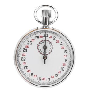 Mechanical Stopwatch Handheld Large Display Stainless Steel Stop Watch for Sports Coaches Fitness Coaches Referees