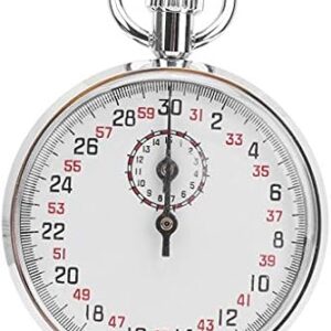 Mechanical Stopwatch Handheld Mechanical Stopwatch Sports Chronograph Running Timer Round Stopwatch Running Timer for Sports,Competitions,Games