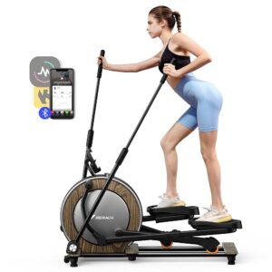 MERACH Elliptical Machine for Home Use，Elliptical Exercise Machine with Hyper-Quiet Magnetic Drive System, 16 Levels Adjustable Resistance,MERACH App, 350 LBS Weight Capacity