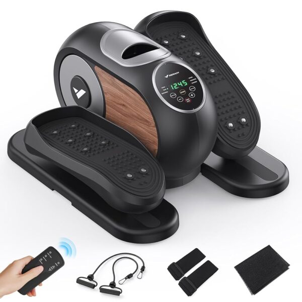 MERACH Under Desk Elliptical, Ellipse Leg Exerciser Electric as Seen on TV for Seniors with Remote Control & 12 Adjustable Speeds, Quiet Portable Seated Pedal Exerciser Machine...
