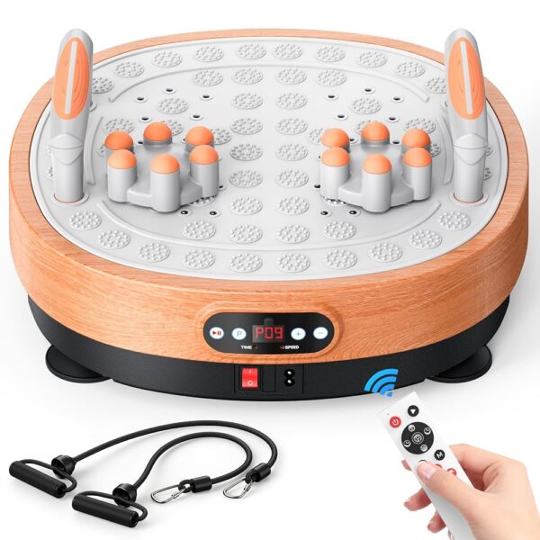 MERACH Vibration Plate Exercise Machine，Vibration Plate for Lymphatic Drainage Massager， Whole Body Vibration Plate Machine Helps Weight Loss，Gifts for Men and Women