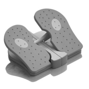 Mini Foldable Leg Exerciser Portable Foot Pedal Exercise Machine Under Desk Stepper Exercising Leg Muscles Physical Therapy Leg Exercise Relieves Varicose Veins at Home Office