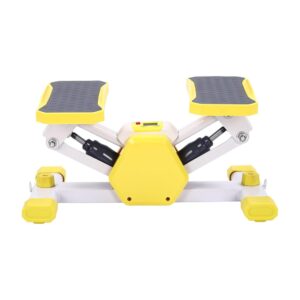 Mini Stepper for Exercise, Mini Fitness Stepper with 330.69lbs Max Load Capacity, Workout Stepper Machine for Home Workout Equipment, Step Machine with Two Resistance Bands