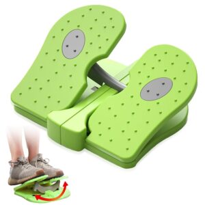 Mini Stepper Trainer, Reinforced Nylon Foot Stepper Exercise Machine Quiet Stair Stepper Foldable Leg Exerciser Peddle for Home Office