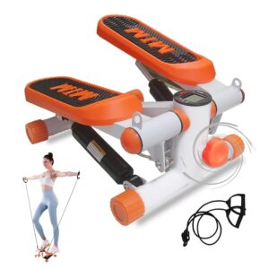 Mini Steppers for Exercise at Home, Stair Stepper for Home, Fitness Stair Stepper with Resistance Band,Stepper Machine for Exercise with 330lbs Loading Capacity